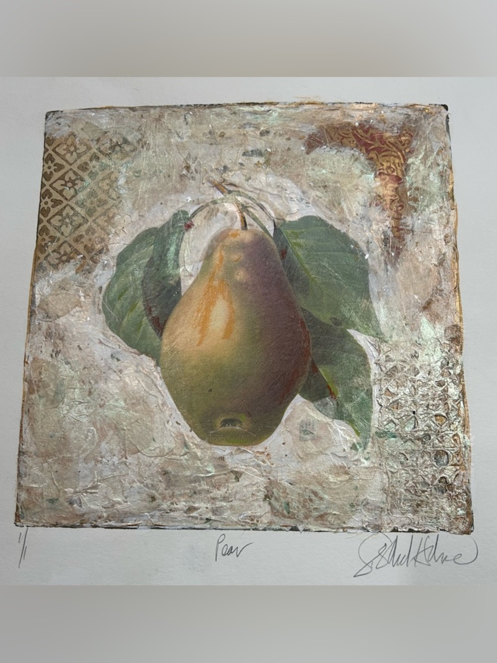 Pear Painting 12x12